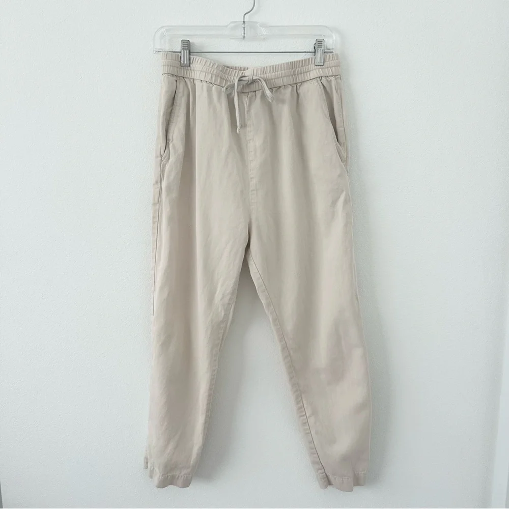 COS Linen Cotton Blend Pull On Pants